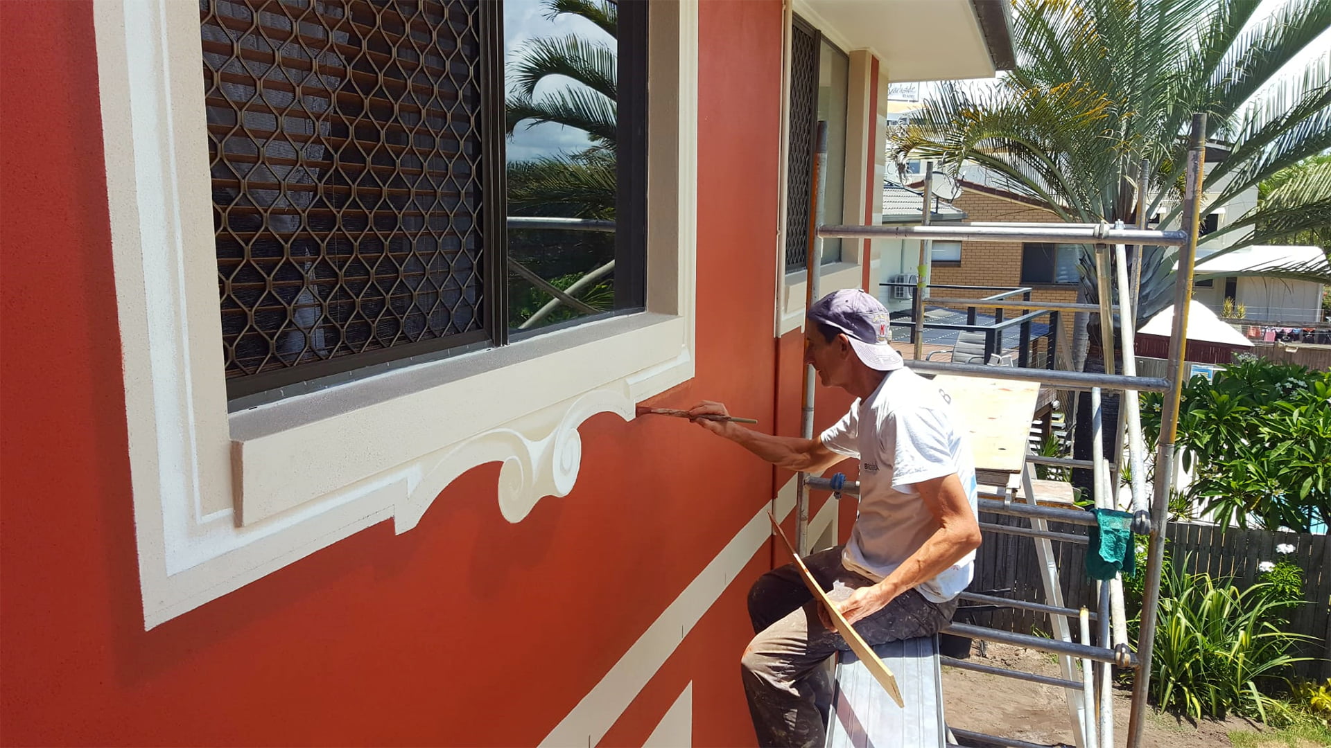 Villa Solmare Italian artist at work