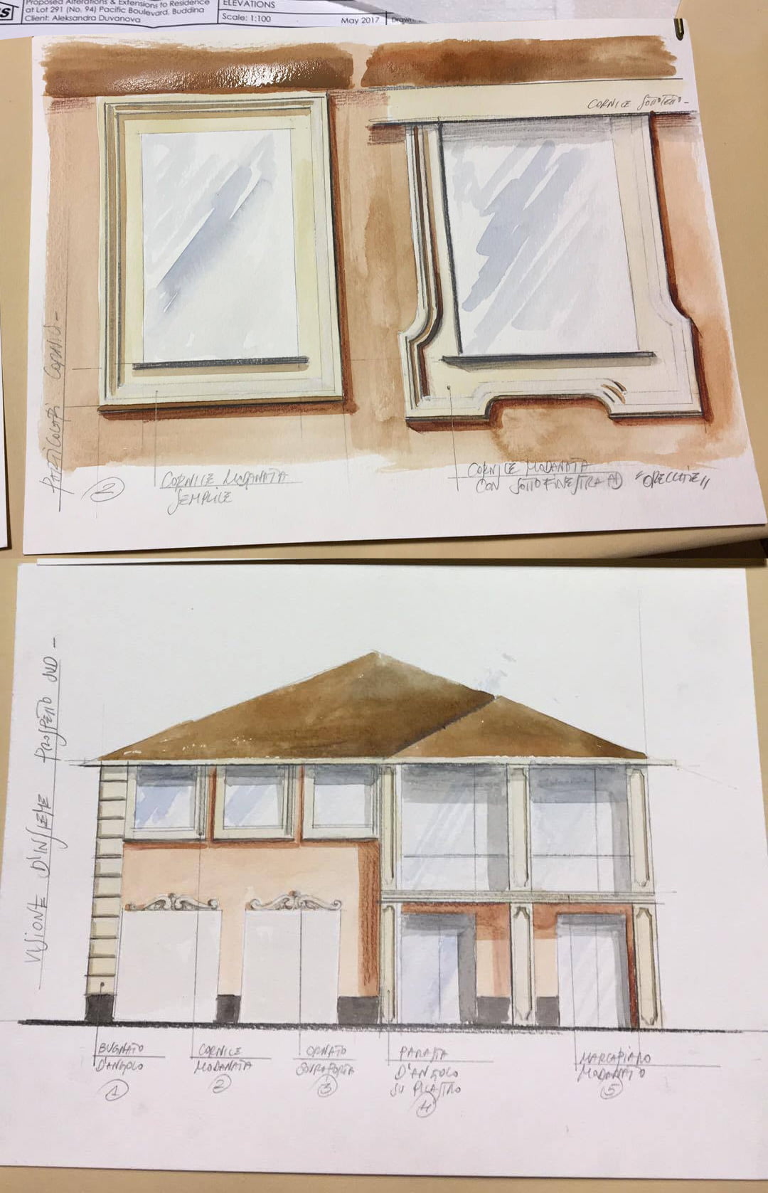 Villa Solmare design plans